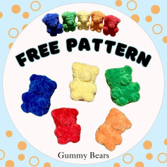 free pattern gummy bears