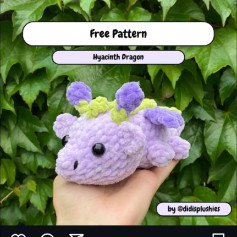 free pattern hyacinth dragon