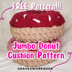 free pattern jumbo donut cushion pattern