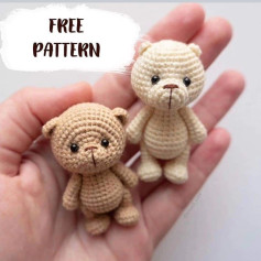 free pattern mini bear