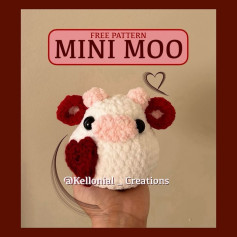 free pattern mini moo cow