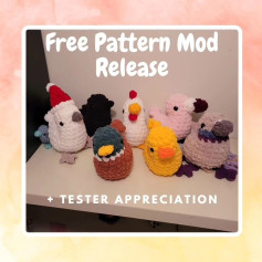 free pattern mod A rubber duckFlamingoMallard duckPigeonChicken