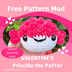 free pattern mod valentines priscilla the puffer