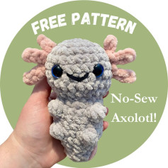 free pattern no sew axolotl, I created this simple no sew axolotl pattern thats perfect for market prepping💛🩷 Enjoy!