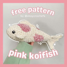 free pattern pink koifish