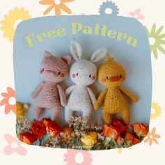 free pattern rabbit pig duck