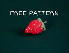 free pattern red strawberry