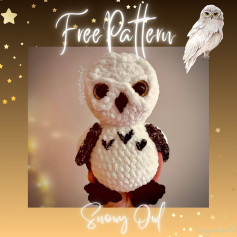 free pattern snowy owl