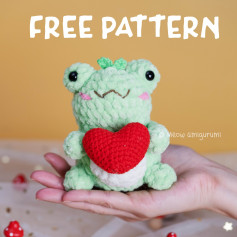 FREE PATTERN - VALENTINE FROG