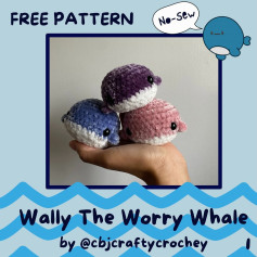 free pattern wally the worry whale