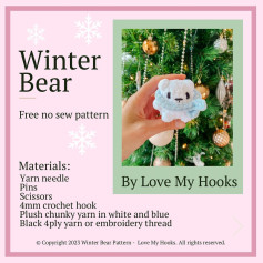 Free Pattern - Winter Bear 🐻‍❄️