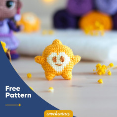 free pattern yellow baby star