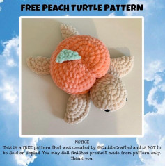 free peach turtle pattern