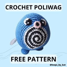 🌊 FREE POLIWAG CROCHET PATTERN 🌊