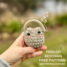 froggo keychain free pattern