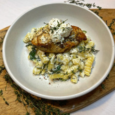 GOATS CHEESE, ROSEMARY & THYME CHICKEN PASTA