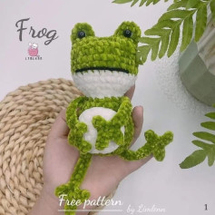 green frog free pattern