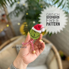 grinch bookmark free pattern