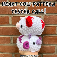 heart cow pattern