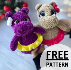 hippo couple crochet pattern