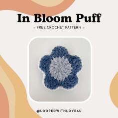 in bloom puff free crochet pattern