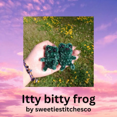 itty bitty frog crochet pattern