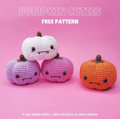 kabak tığ işi modeli pumpkin cuties