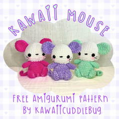 kawaii mouse free amigurumi pattern