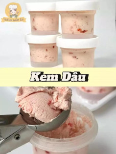 kem dâu, kem oreo, kem việt quất hoa hồng,