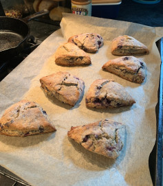 LAVENDER LEMON BLUEBERRY SCONES