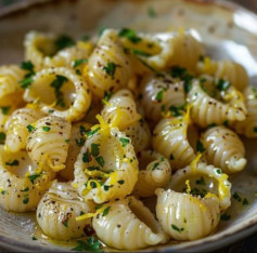 Lemon and Olive Oil Millet Shell Pasta