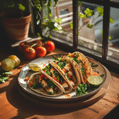 LEMON PEPPER VEGAN FISH TACOS