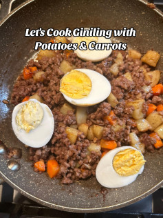 lets cook giniling with potatoes & carrots