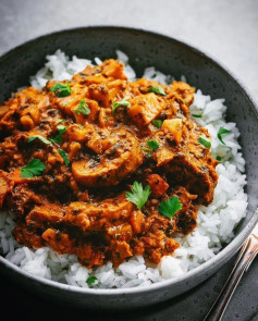 Mamas Easy Mushroom & Sweet Potato Curry