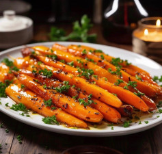 Maple Orange Roasted Carrots