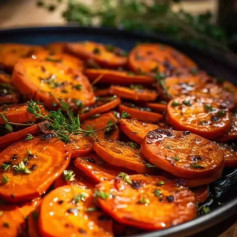 Maple roasted carrots sides