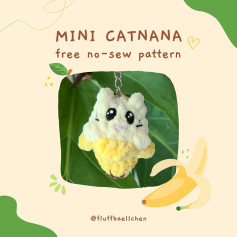 mini catnana free no sew pattern