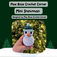 mini snowman crochet pattern