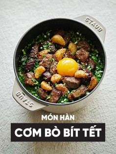 Món hàn cơm bò bít tết