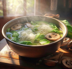 Mushroom Bok Choy Soup