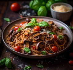 Mushroom Tomato Pasta