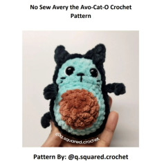 no sew avery the avo cat o crochet pattern