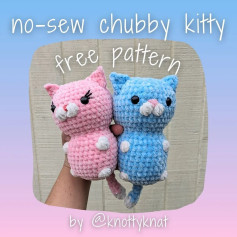 no sew chubby kitty free pattern