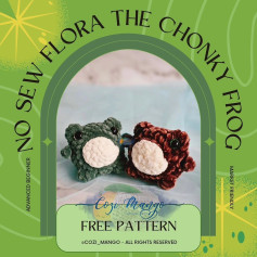 no sew flora the chonky frog free pattern