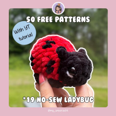 No-sew ladybug free pattern