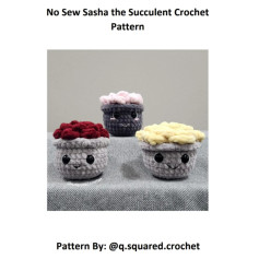 no sew sasha the succulent crochet pattern