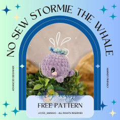 no sew stormie the whale free pattern