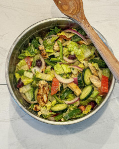 Opa! It’s time for a trip to Greece with this Greek Salad with Chicken