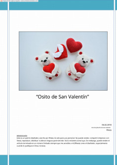 Osito de San Valentín