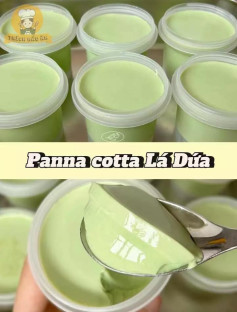 panna cotta lá dứa, panna cotta xoài, panna cotta sữa dừa, panna cotta dâu, panna cotta hoa đậu biếc